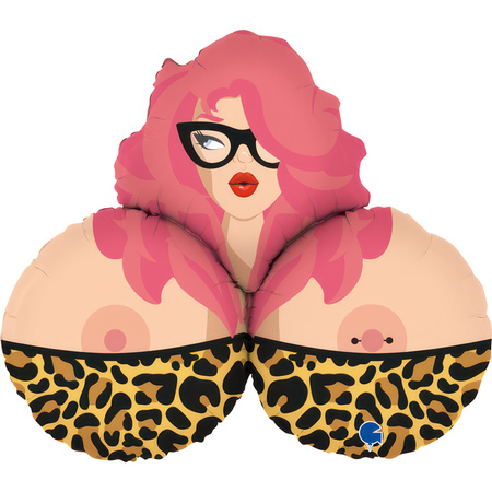 Foil balloon Mrs. Bust Cicoline breast, 89cm