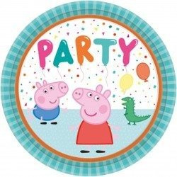 Paper plates, Peppa Pig, 23 cm, 8 pcs.