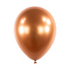 Satin Luxe Chrome Bernsteinfarbene Latexballons, Decorator Amber, 28cm, 50 Stk.
