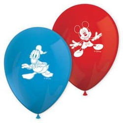 Latex balloons Mickey Mouse 28 cm, 8 pcs