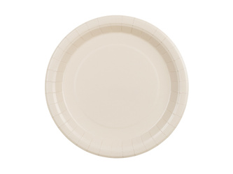 Paper plates Round Beige Desert Sand 23cm 6 pcs
