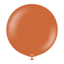 Latex Balloons Retro Rust Orange, 45cm, 25 pcs.