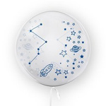 Transparent bedruckter Cosmos-Ballon, 45cm