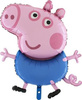 Peppa foil balloon - Pig George, 90 cm Grabo