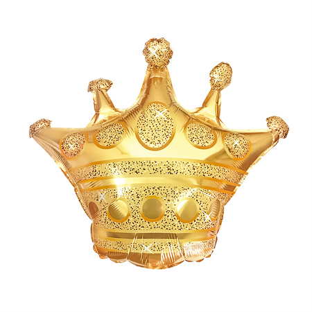 Foil Balloon Crown Gold 37x31 cm