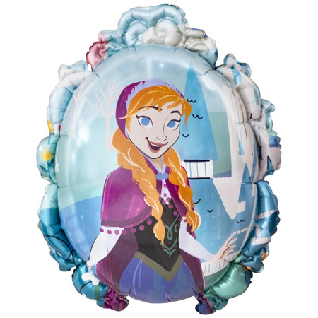 Frozen Folienballon – Beidseitig, Spiegel, Anna & Elsa, 45 × 59 cm