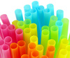 Bent reusable straws, color mix, 5mm, 210mm, 500pcs