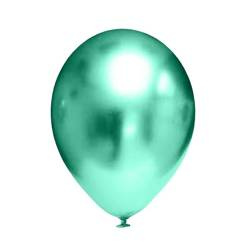 Chrome Latex Luftballons Grün, 30cm, 50 Stk.