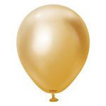 Latex Balloons Kalisan Mirror Gold, 30cm, 50pcs.