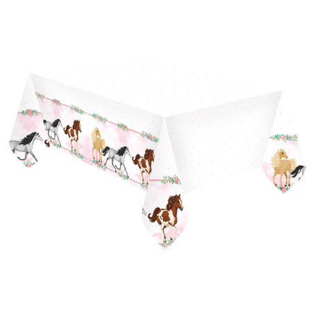 Tablecover Beautiful Horses Plastic 120 x 180 cm