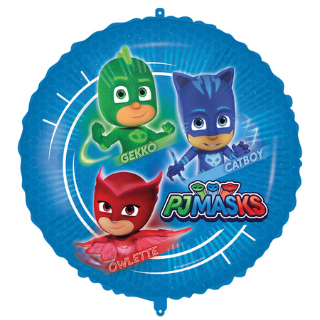 PJ Masks PJ Mask foil balloon, round with a weight, 46 cm