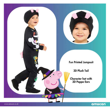 Outfit, Costume Peppa Skeleton disguise 3-4 years