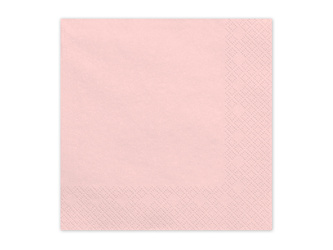 Paper napkins Light Pink 33x33cm 20 pcs