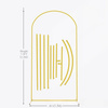 Arch frame, gold, 1,2 x 2,2m