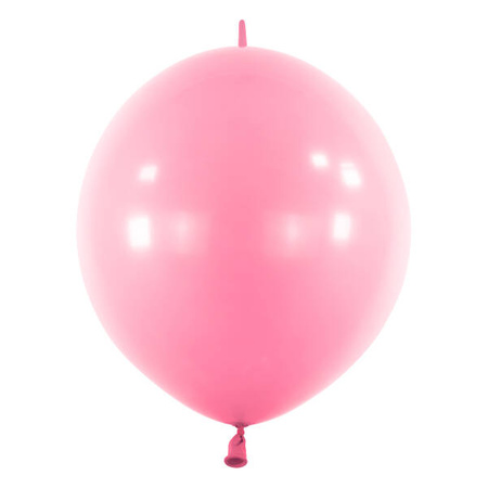 Rosa Latexballons mit Stecker, Decorator Standard E-Link Pretty Pink, 30cm, 50 Stück.