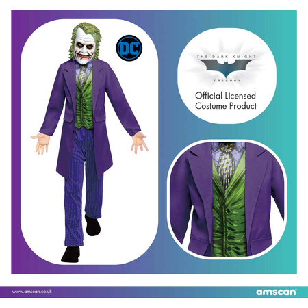 Outfit, costume disguise joker 8-10 years