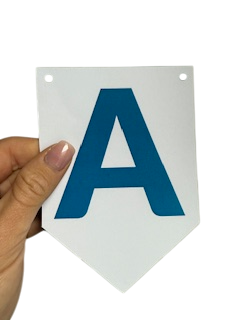Personalized Flag Banner, Blue – Custom Garland with Any Text