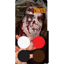 Gesichtsfarben, Zombie Make-up Set 4 Farben