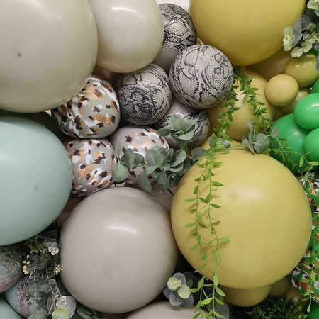 Latex Balloons Retro Olive, 13cm, 100 pcs.