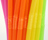 Bent reusable straws, color mix, 5mm, 210mm, 500pcs