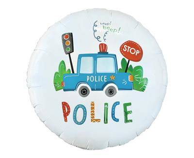 Police foil balloon, police - 45 cm