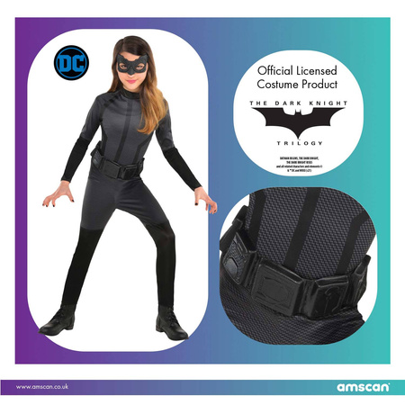 Kostüm, Catwoman Verkleidungskostüm 6-8 Jahre alt