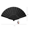 Fan black 40x23cm