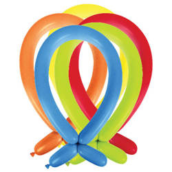 Modeling balloons E260, Animator tubes, Mix of colours, 115 cm 100 pcs.