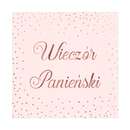 Servietten. Bachelorette-Partei, Pink 33x33cm, 10 Stk.