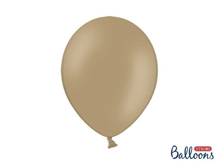 Strong Ballons 30 cm, Pastellbraun, Cappucchino (1 Pk. / 50-tlg.)