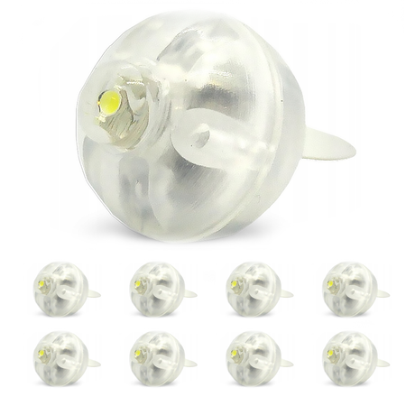 LED, white LED balloons for balloons, 10 pcs.