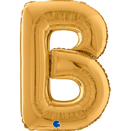 Folienballon Buchstabe B, 66 cm, Gold