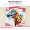 Bunter Gamer Controller Tortenaufleger rund 20 cm premium, vegan, glutenfrei, zugeschnitten