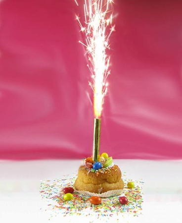 Fountain, birthday sparkler 12 cm, 1 piece