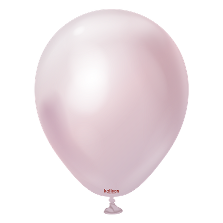 Latex Balloons Mirror Pink Gold, 13cm, 100 pcs.