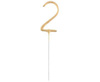 Cold fireworks gold number 2, 17cm.