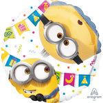 Folienballon Minions rund Standard 43 cm