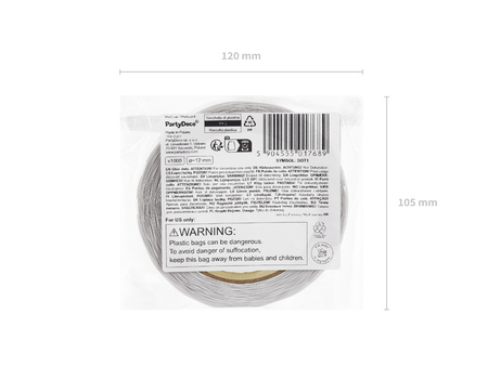 Doppelseitige Klebepunkte, transparent, 12mm, 1000 Stk.