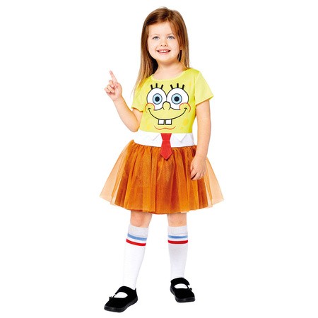 Dress, costume disguise spongebob for a girl 8-10 years