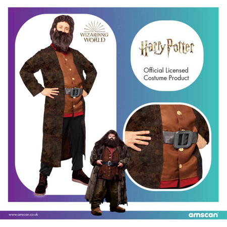 Kostüm, Hagrid Harry Potter Verkleidung Kostüm, Größe XL