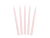 Pink taper candles, 24 cm, 10 pcs.