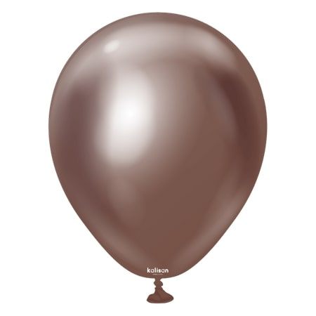 Latex Balloons Kalisan Mirror Chocolate, 30cm, 50 pcs.