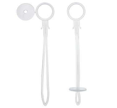 Ballonschlaufe Transparent 100Stk