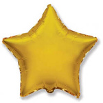 Folienballon Stern, Gold, 46 cm