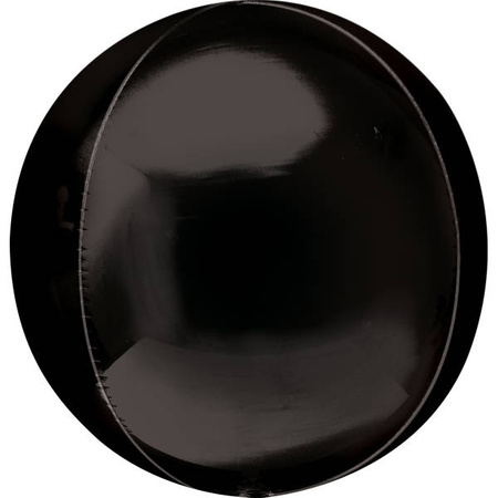 Jumbo Pastel Black Orbz Foil Balloons 53cm