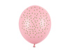 Latex balloons, powder pink dots in Golden, 30cm (1 op. / 50 pieces).