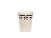 Paper Cups with Bows – Cream-Black, 220 ml, 6 pieces