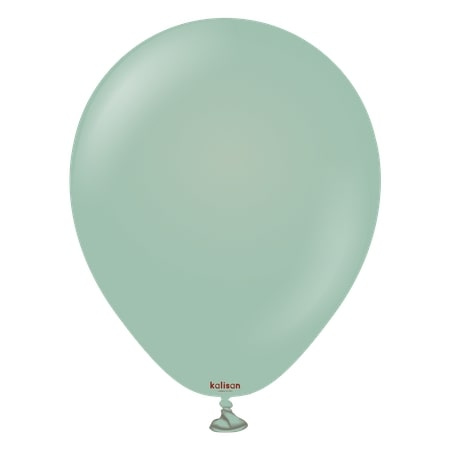 Latex Balloons Retro Winter Green, 13cm, 100 pcs.