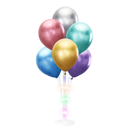 Stand for balloons with LED lights, up to 7 balloons, 72cm