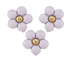 Foil Balloon Purple Daisy 51x43 cm 3 pcs